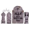 Fun World 4 In 1 Tombstone Halloween Decoration Set