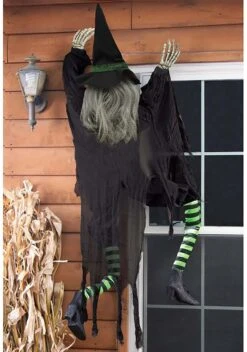 Fun World 5 FT Climbing Witch Wall Halloween Decoration