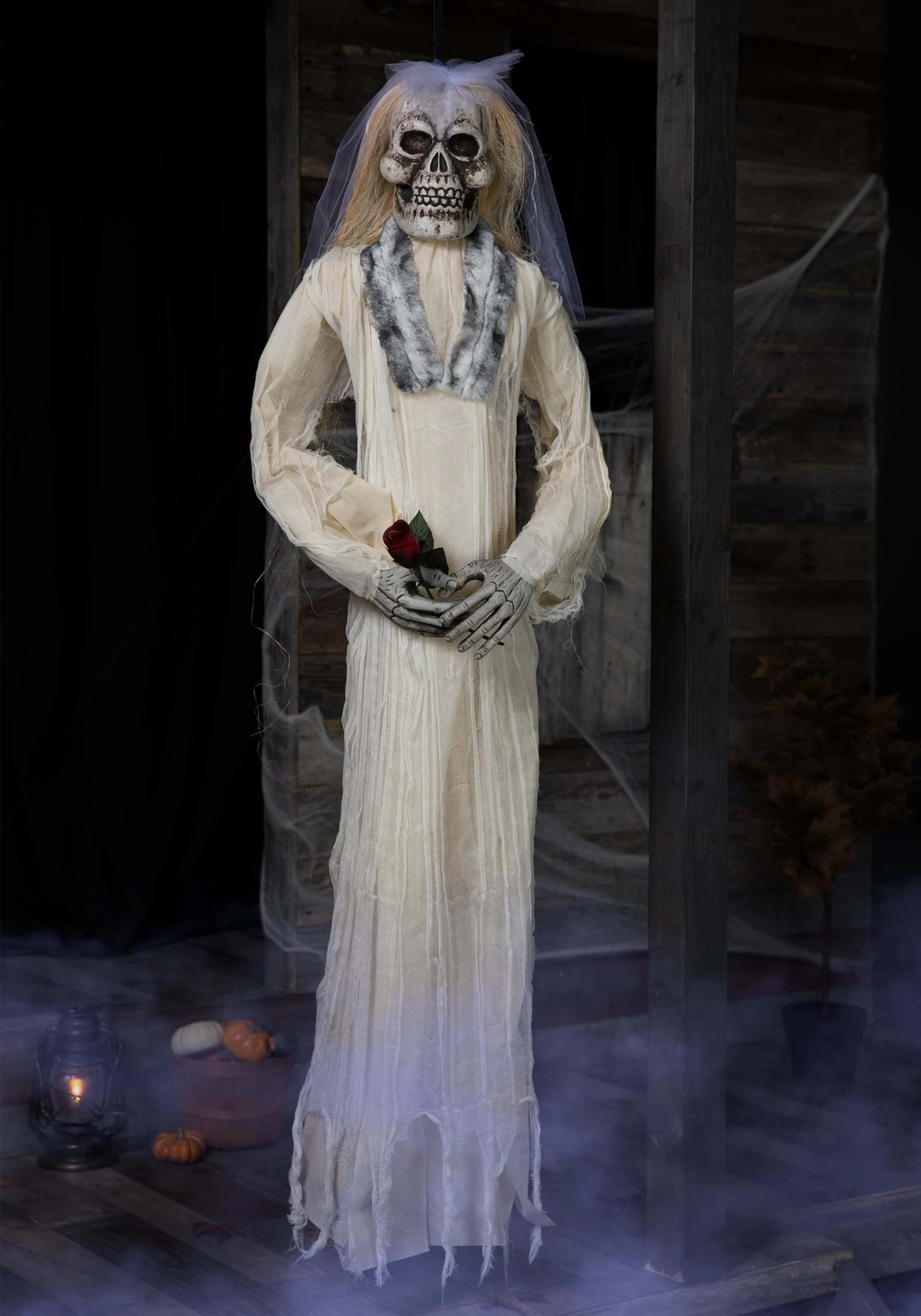Fun World 72-Inch Hanging Skeleton Bride Halloween Decoration 1 Fun World 72-Inch Hanging Skeleton Bride Halloween Decoration