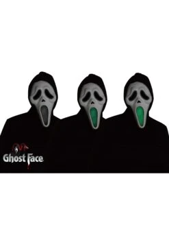 Fun World Light Up Fade Mouth Ghost Face Costume For Adults -Fun Halloween Costumes adult light up fade mouth ghost face alt 2