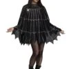 Fun World Spider Web Poncho Costume For Adults