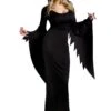 Fun World Black Gown Hooded Costume For Women