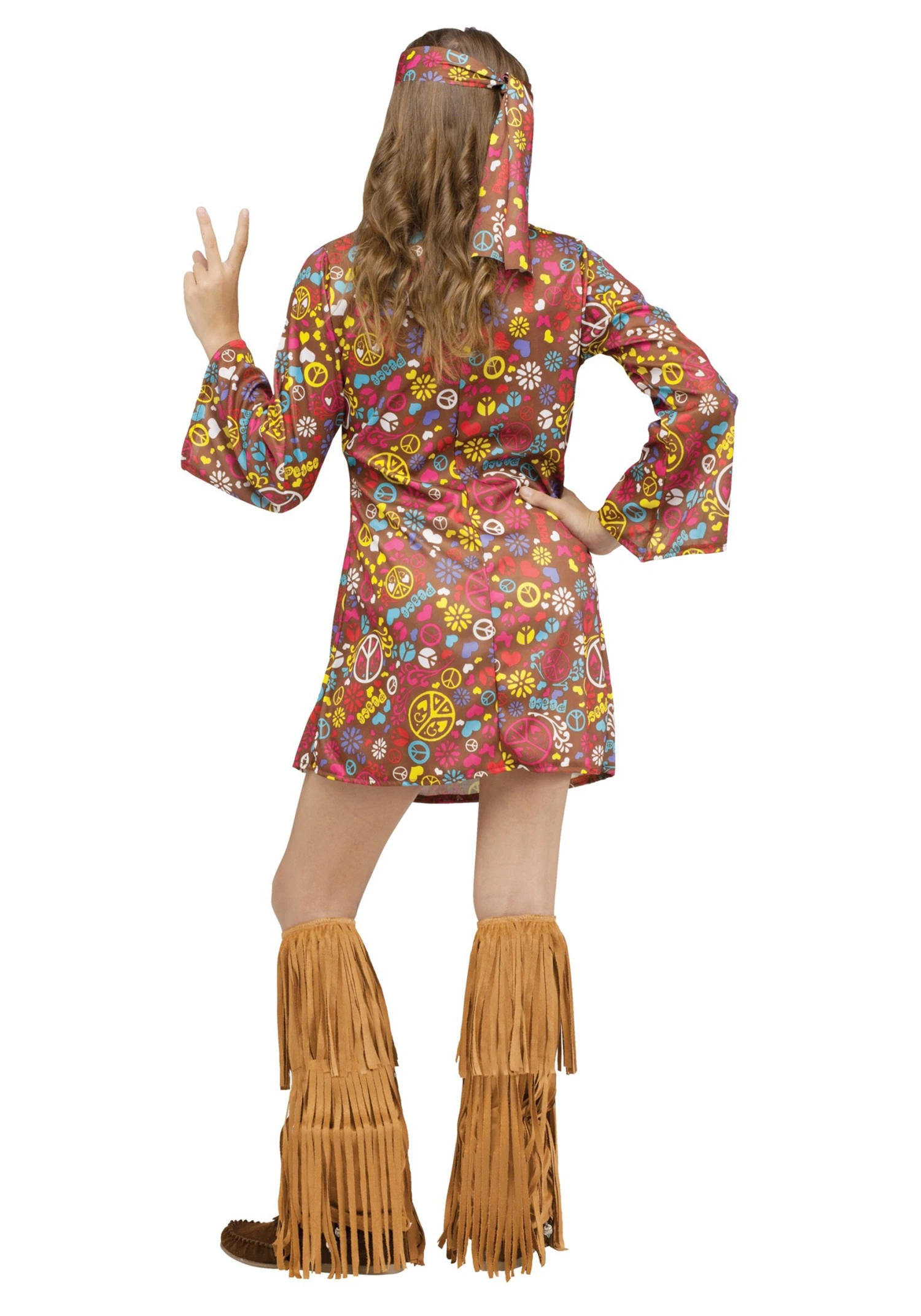 Fun World Kids Peace & Love Hippie Costume 2 Fun World Kids Peace & Love Hippie Costume - Image 2