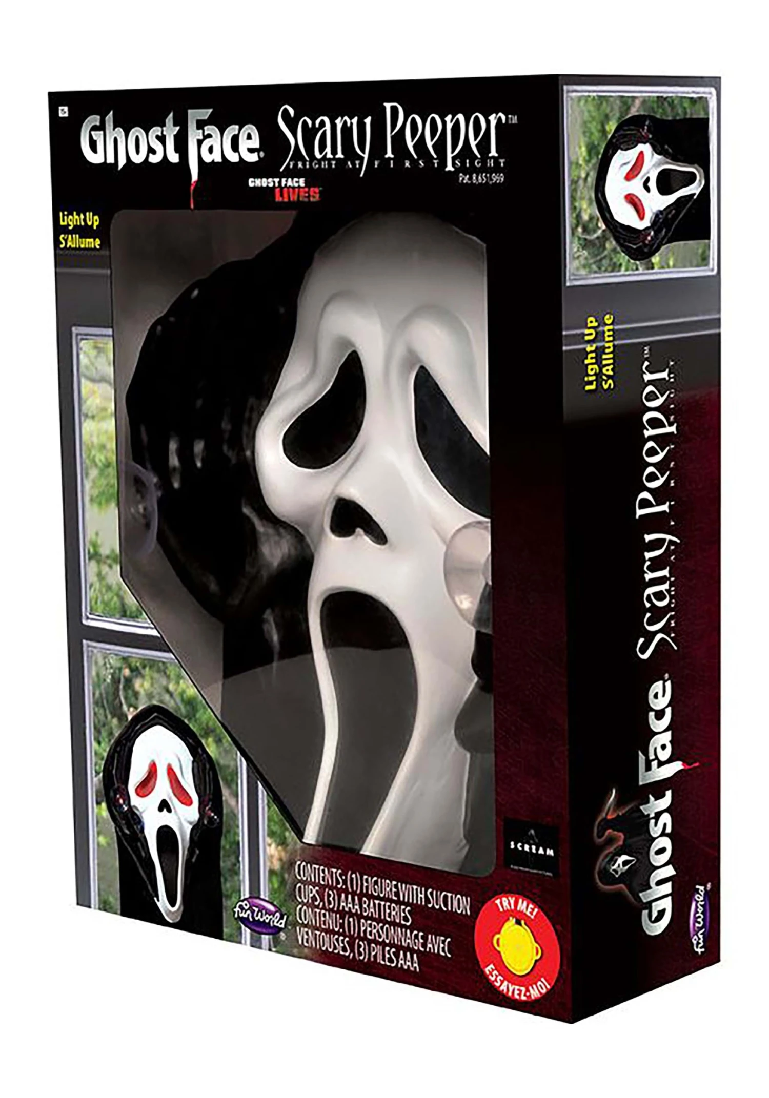 Fun World Ghost Face Window Peeper Decoration 4 Fun World Ghost Face Window Peeper Decoration - Image 4