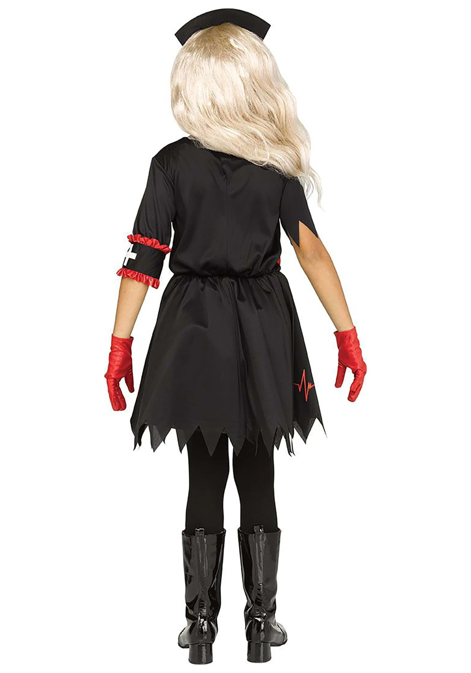 Fun World Girls Dark Nurse Costume 2 Fun World Girls Dark Nurse Costume - Image 2