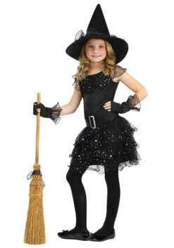 Fun World Girls Glitter Witch Costume