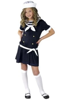 Fun World Girls Navy Sweet Sailor Costume