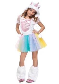 Fun World Girl's Rainbow Unicorn Tutu Costume Dress