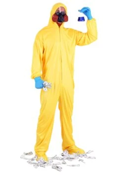 Fun World HAZMAT Suit & Mask For Adults