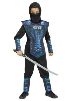 Fun World Blue Cobra Ninja Kid's Costume