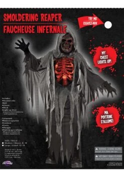 Fun World Smoldering Reaper Costume For Kids -Fun Halloween Costumes kids smoldering reaper costume alt 2