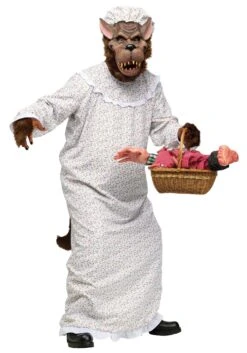 Fun World Big Bad Granny Wolf Plus Size Costume For Men