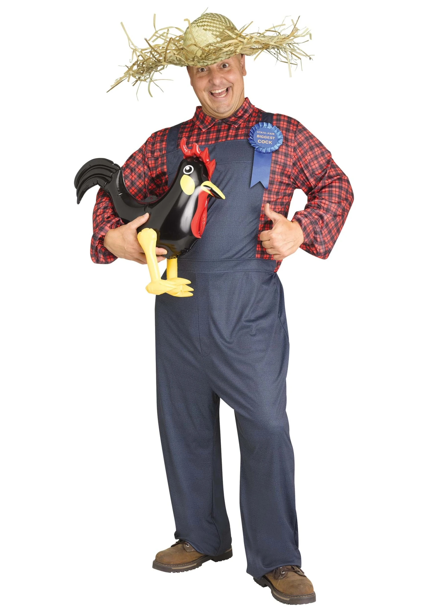 Fun World Men's Braggart Farmer Costume 1 Fun World Men's Braggart Farmer Costume