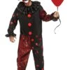 Fun World Men's Red Chrome Clown Costume
