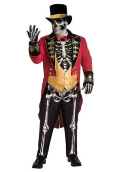 Fun World Plus Size Skeletal Ringmaster Costume For Men