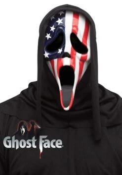 Fun World Adult Patriotic Ghost Face Mask