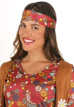 Fun World Peace & Love Hippie Adult Costume -Fun Halloween Costumes peace love hippie womens costume 1