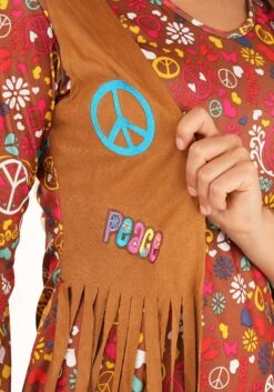 Fun World Peace & Love Hippie Adult Costume -Fun Halloween Costumes peace love hippie womens costume 4