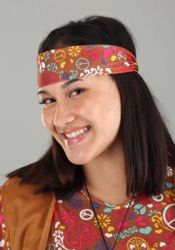 Fun World Peace & Love Plus Size Costume -Fun Halloween Costumes peace love plus size costume alt 2