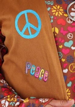 Fun World Peace & Love Plus Size Costume -Fun Halloween Costumes peace love plus size costume alt 4