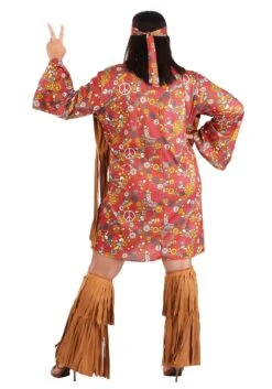 Fun World Peace & Love Plus Size Costume -Fun Halloween Costumes peace love plus size costume alt 7