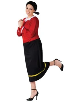 Fun World Women's Plus Size Olive Oyl Costume
