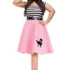 Fun World Plus Size Poodle Skirt Costume Dress For Women