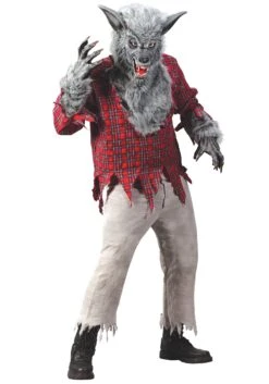 Fun World Silver Werewolf Men's Costume