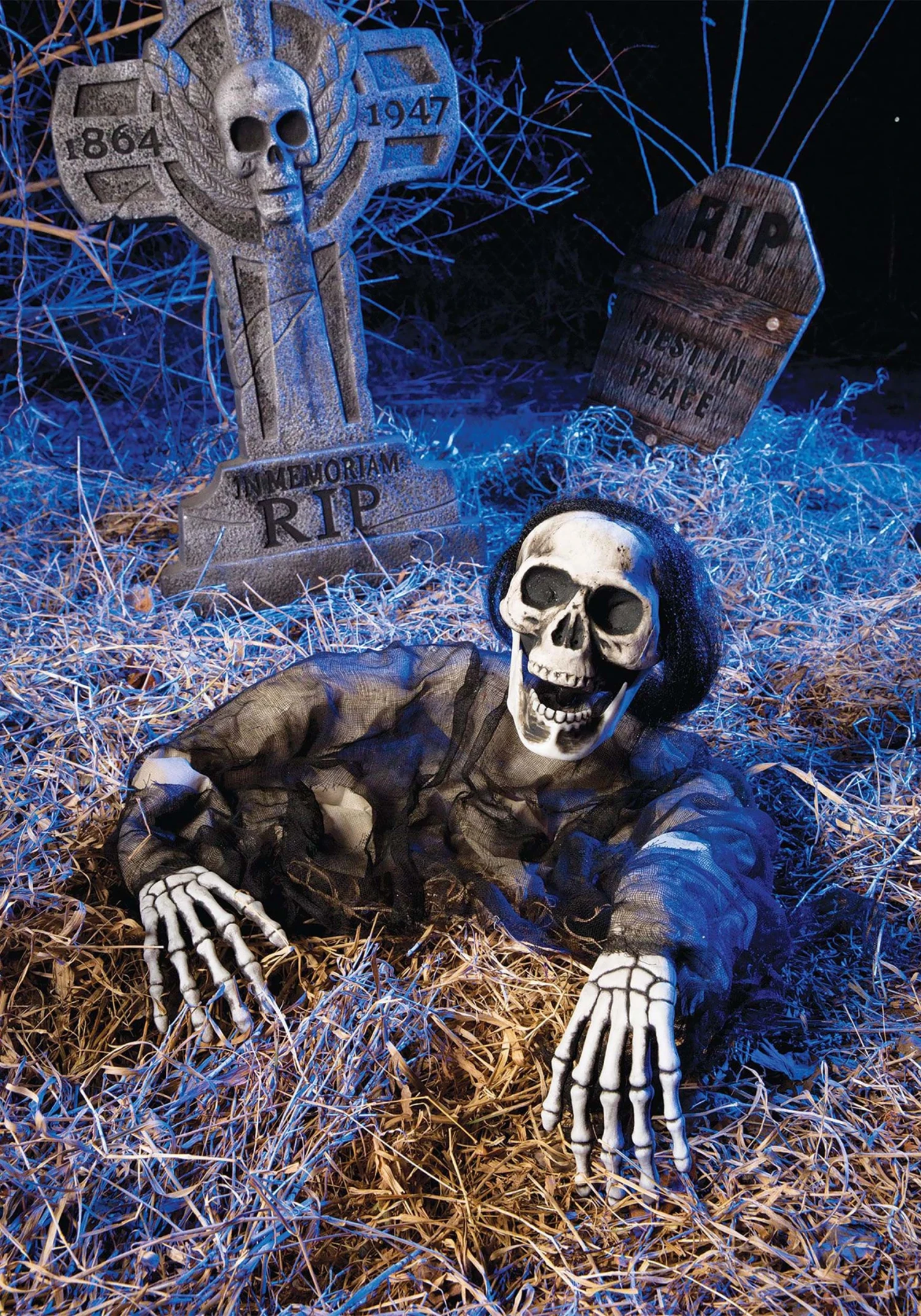 Fun World Skeleton Grave Breaker Decoration 2 Fun World Skeleton Grave Breaker Decoration - Image 2