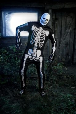 Fun Halloween Costumes -Fun Halloween Costumes skeleton jumpsuit costume alt 1