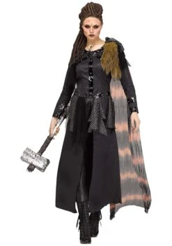 Fun World Dreaded Viking Wig For Women -Fun Halloween Costumes womens dreaded viking wig alt 2