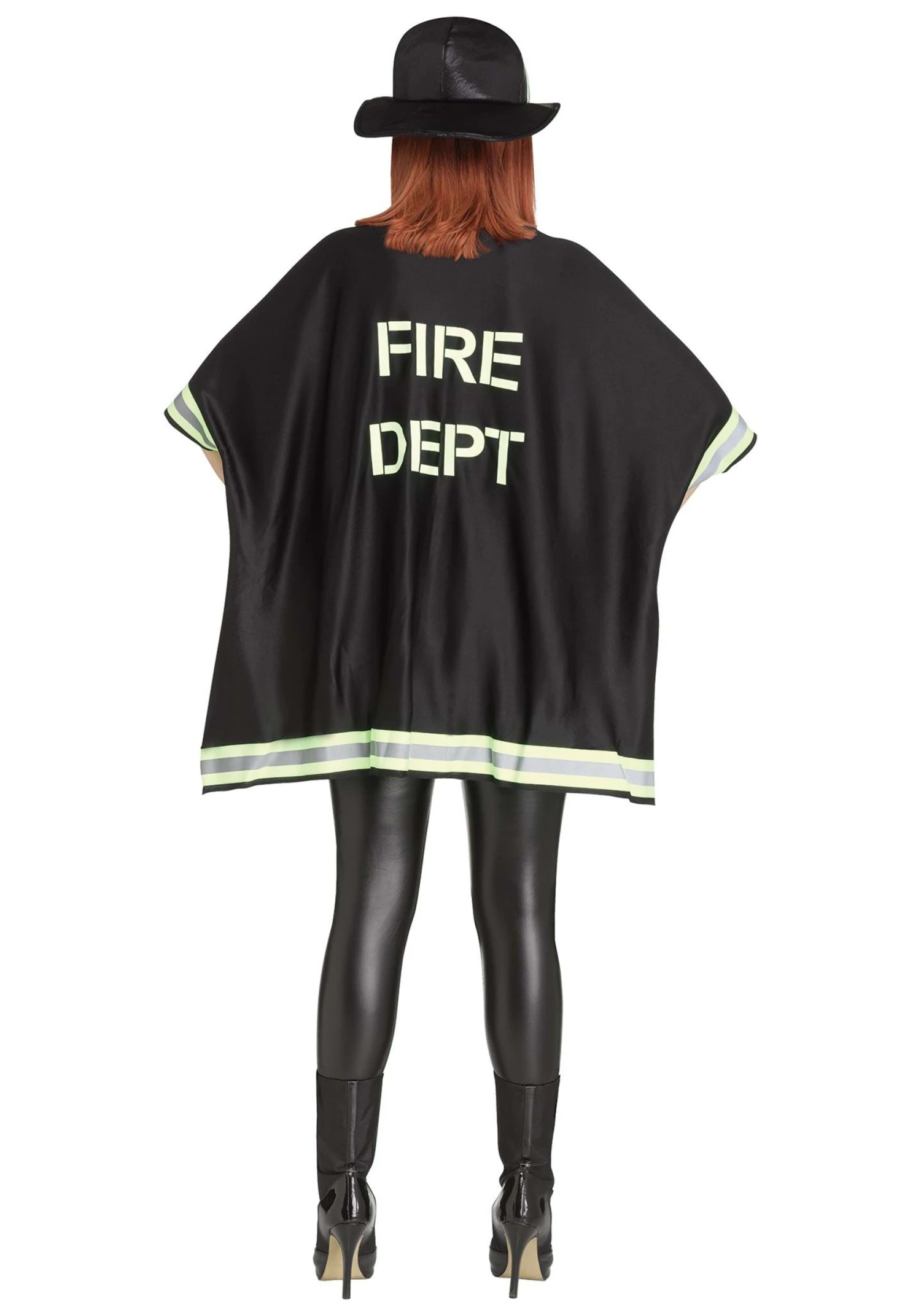 Fun World Firefighter Women's Poncho Costume 2 Fun World Firefighter Women's Poncho Costume - Image 2
