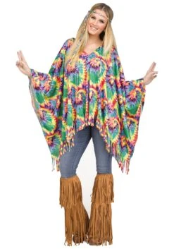 Fun World Hippie Poncho Costume For Women