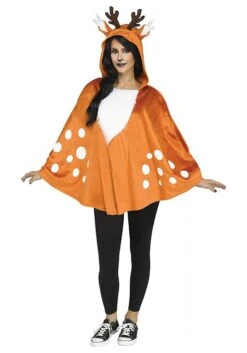 Fun World Women's Hooded Deer Poncho