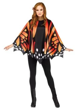 Fun World Womens Monarch Butterfly Poncho