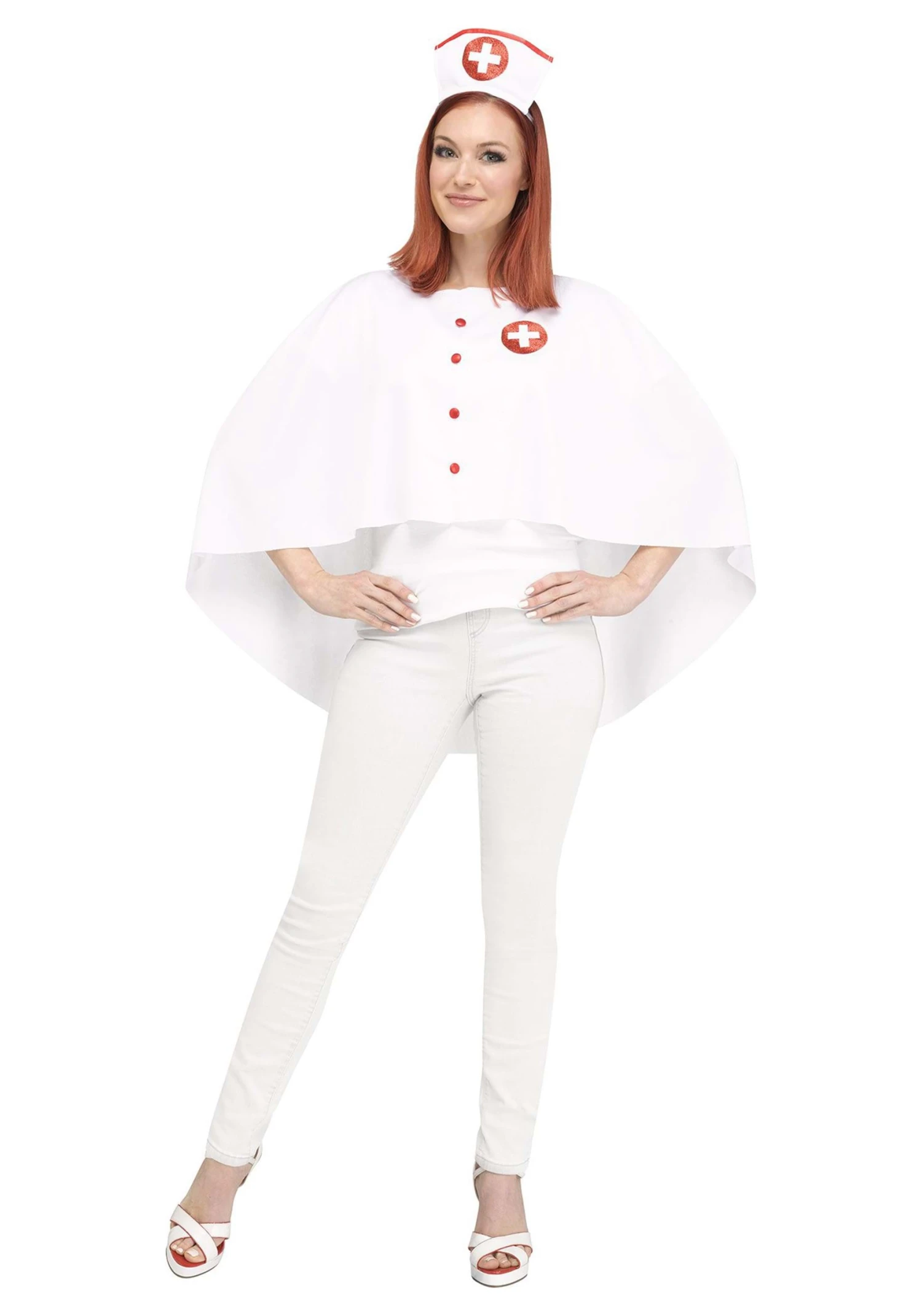 Fun World Nurse Poncho For Women 1 Fun World Nurse Poncho For Women