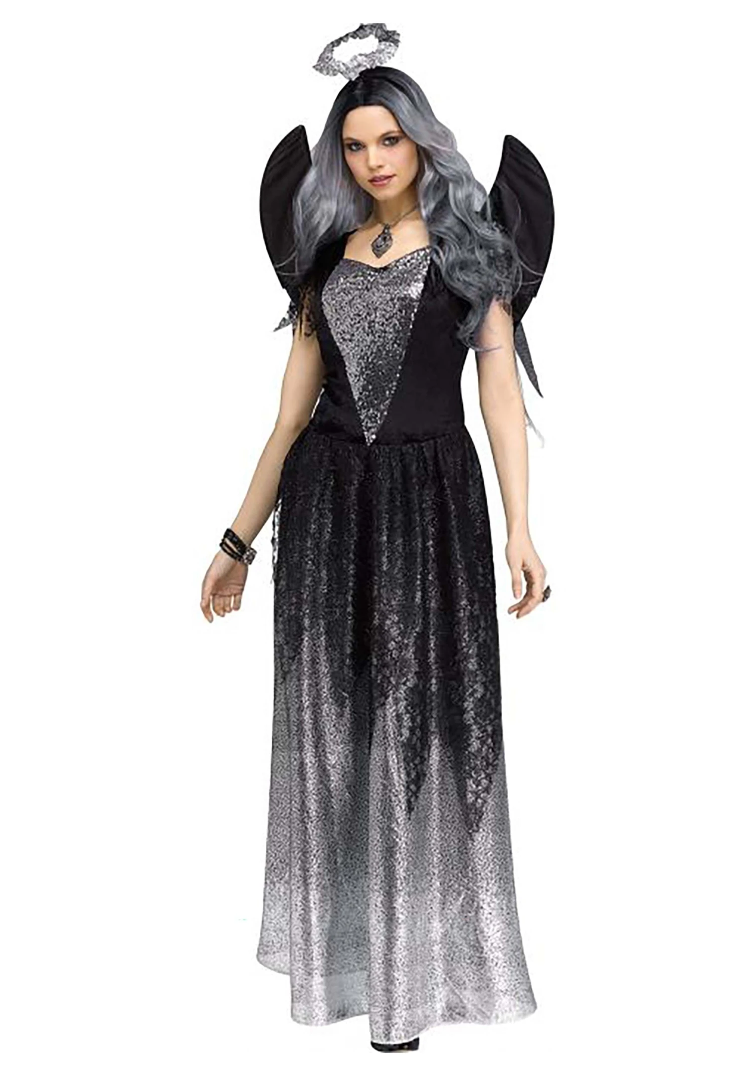 Fun World Onyx Angel Costume For Women 1 Fun World Onyx Angel Costume For Women