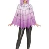 Fun World Purple Ombre Spider Web Women's Poncho