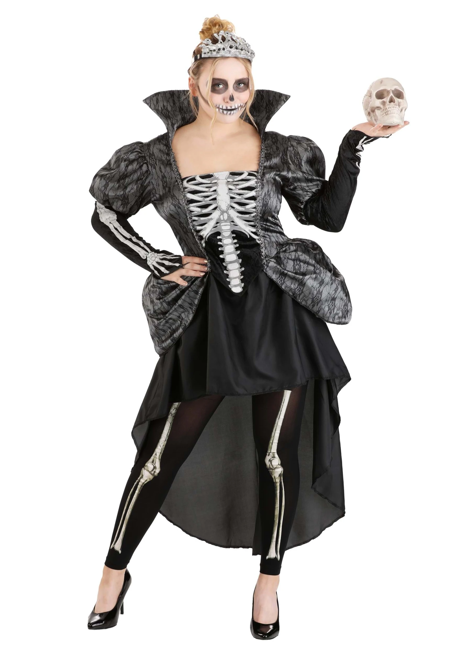 Fun World Skeleton Queen Costume For Women 2 Fun World Skeleton Queen Costume For Women - Image 2