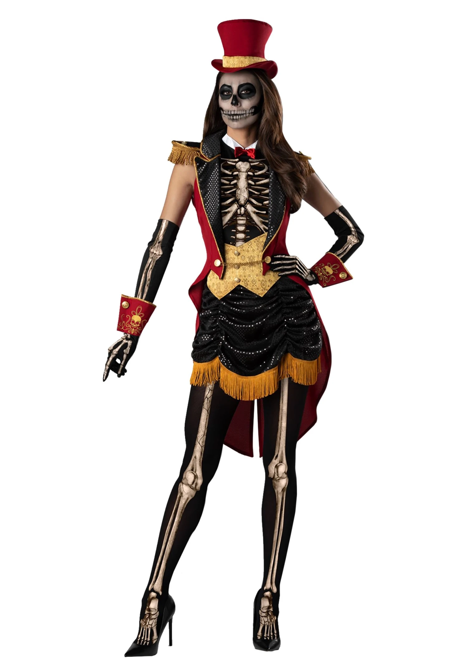 Fun World Women's Skeleton Ringmistress Costume 1 Fun World Women's Skeleton Ringmistress Costume