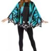 Fun World Teal Butterfly Poncho For Women