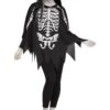 Fun World Women's White Bones Poncho Costume